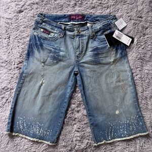 NWT Vintage Women’s Baby Phat bling shorts size 7